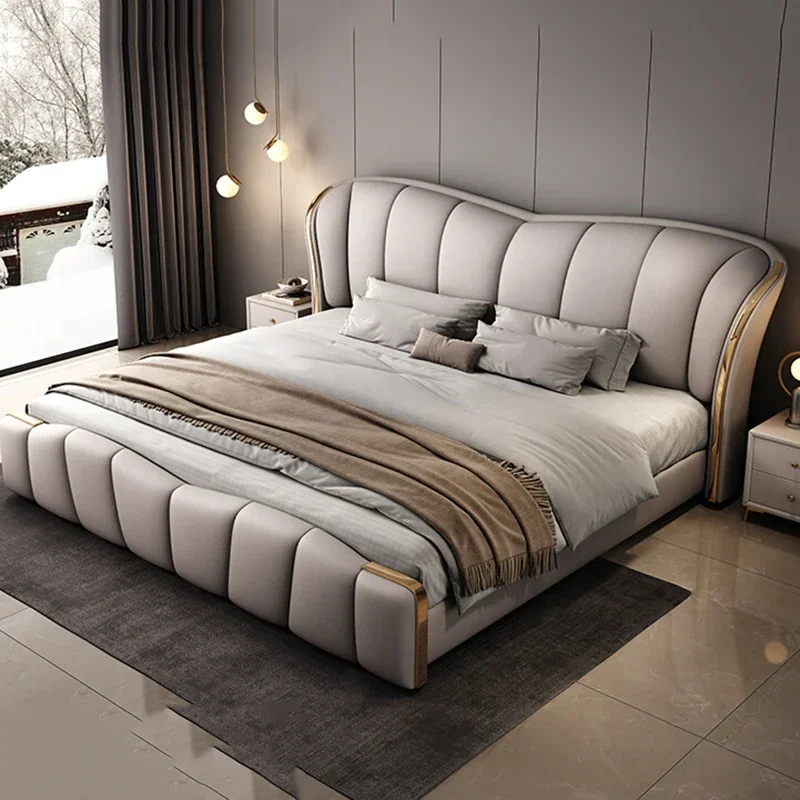 # Storage Luxury Bed King Size Double Sun Modern Beauty European Bedroom Bed Portable Sleeping Camping Safe Cama Hotel Furniture