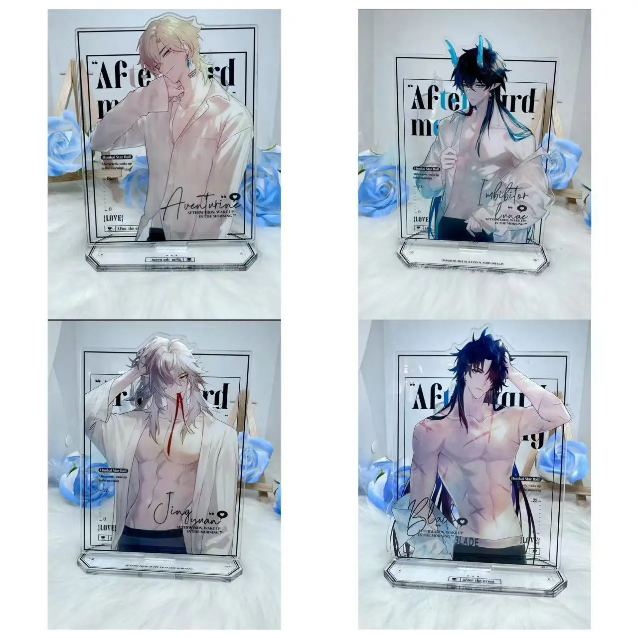 

Honkai: Star Rail Acrylic Stand Figure Aventurine Jing Yuan Anime Peripheral Cute Cartoon Room Office Show Collectibles Gift