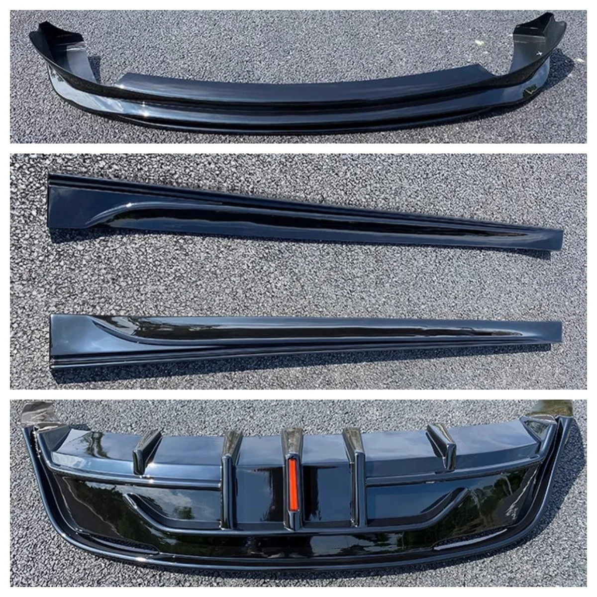 

For Tesla Model Y 21-24 Modified Body kit Front Shovel Rear Lip Side Skirt Sport Style Surround Car Accessories