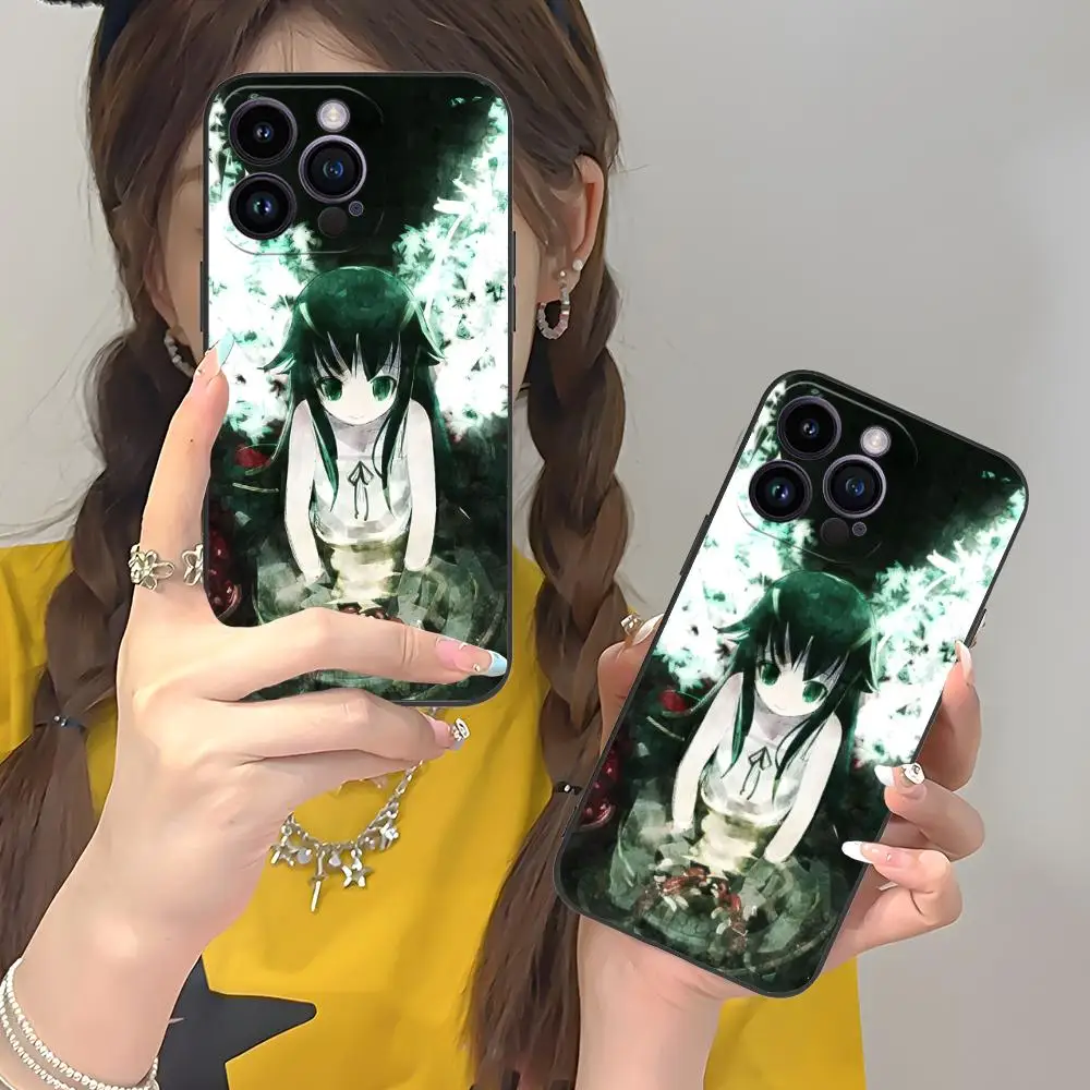 Saya no Uta حافظة هاتف محمول لهاتف آيفون 17 16 15 14 13 12 11 X XR XS 8 7 Pro Max Plus غطاء ملون صغير غطاء فاخر جميل