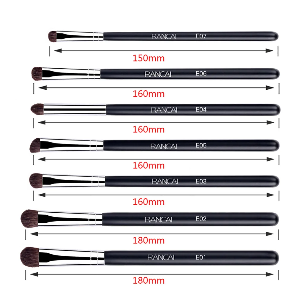 7Pcs Edge Eyeliner Brush Oblique Head Eyebrow Outline Eyeliner Brush Ultra-thin Eyeshadow Brush Makeup Tools