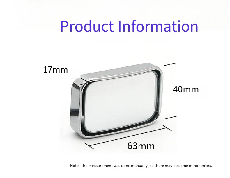 2 Stück Rückspiegel für Beifahrer HD-Glas Weitwinkel Konvexer Spiegel Verstellbarer Auto-Totwinkel-Rückspiegel – Detail 12