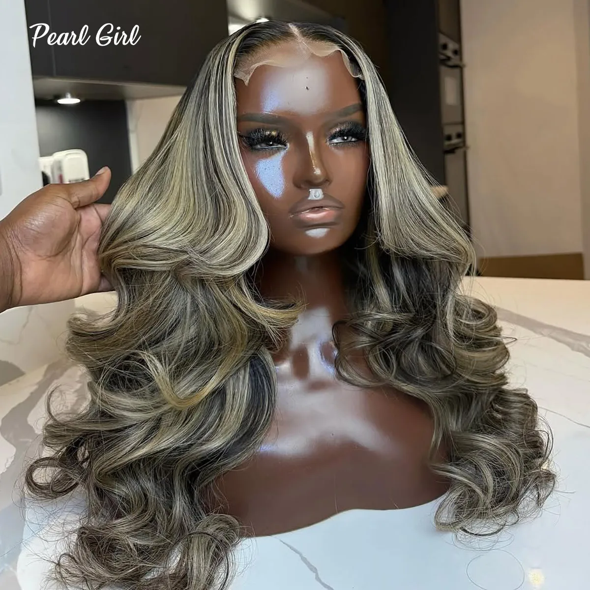 

13x6 Balayage Highlight Lace Front Wig Human Hair 13x4 HD Lace Frontal Body Wave Wig Fb/27 Colored 4x4 Glueless Wig for Women
