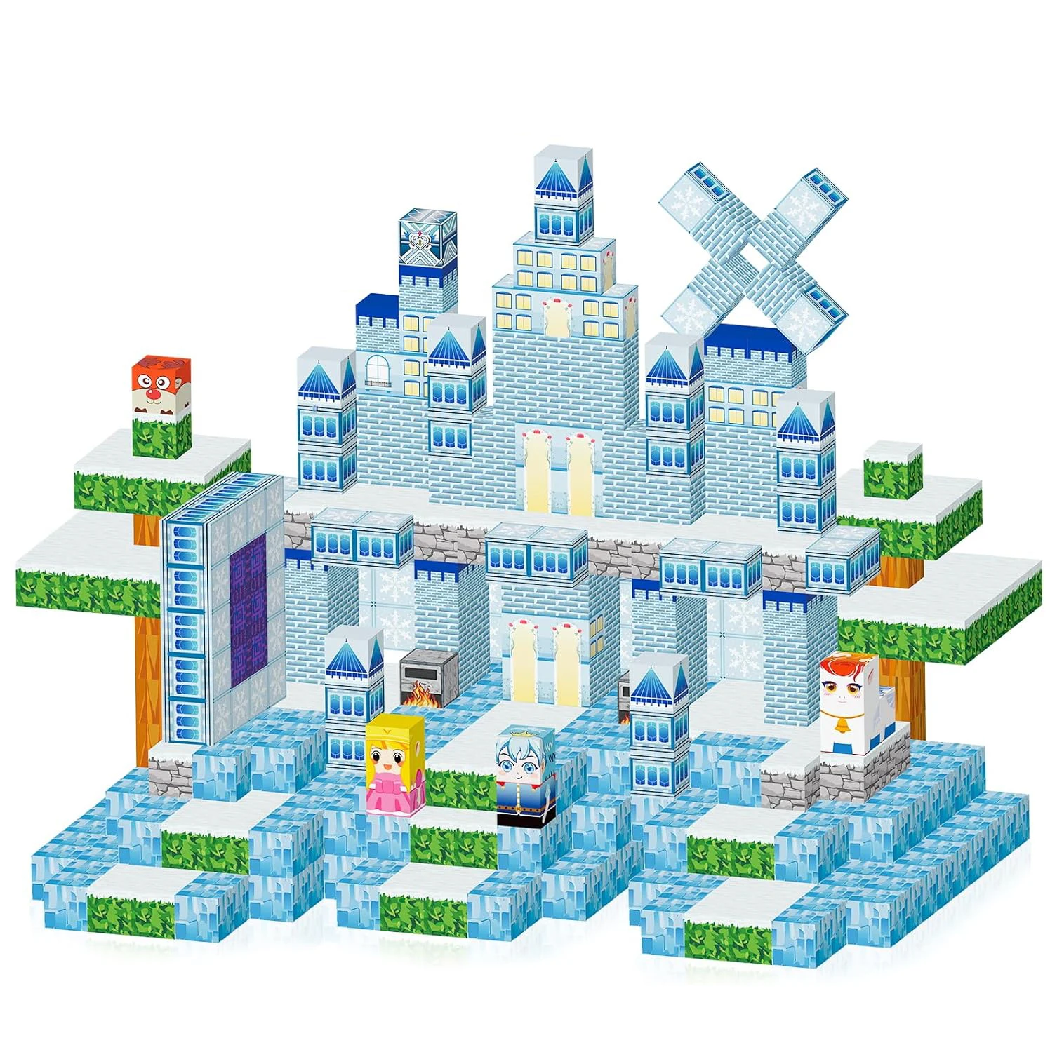 

1 шт. случайные 100 шт. 2025 магнитных блоков. Яркие цвета, свободное здание для STEM-строительных игровых навыков. Качественный праздничный подарок.