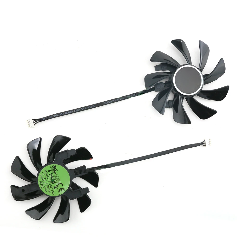 For POWERCOLOR RX5600XT MINI-ITX 6GBD6-2DH T129215SU Graphics Card Cooling Fan 4Pin