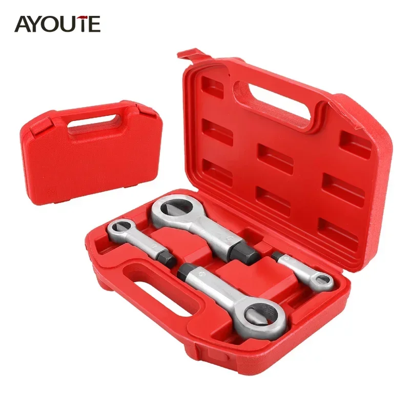 AYOUTE 9-27mm Nut Splitter Tool Set Heavy Duty Metal Nut Breaker Tool Accessories for Workers DIY Families Durable Portable