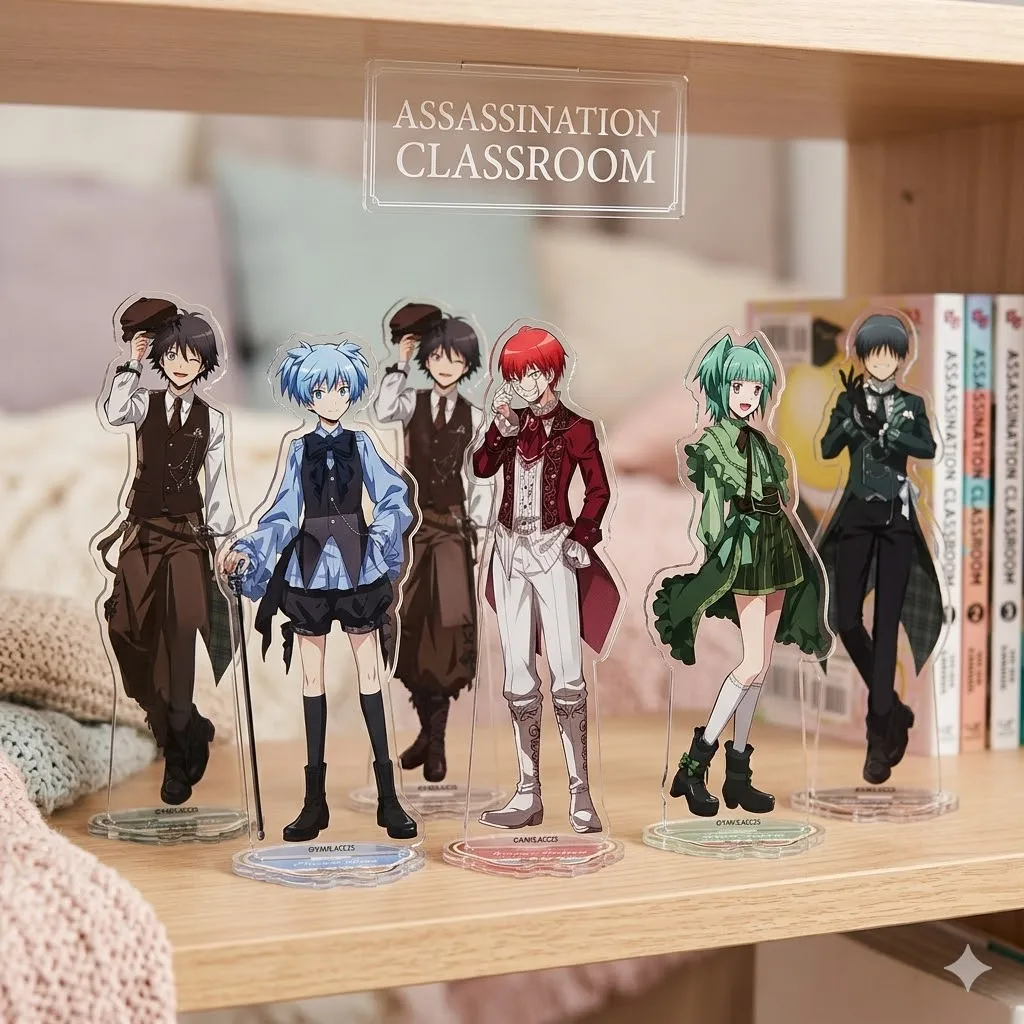 Assassination Classroom Kaede Kayano 15cm Acrylic Stand Keychain Karma Akabane Anime Figure Model Plate Desk Ornament Gift