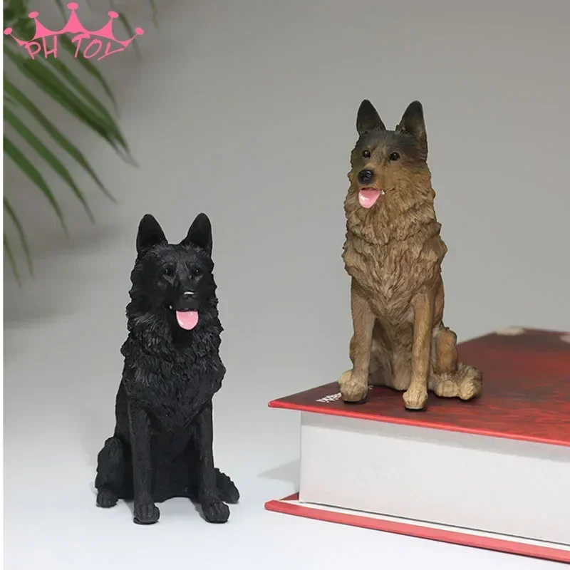 

1/6 Scale Mini Artificial German Shepherd Dog Animal Model for 12 inch Action Figure Solider Toy Gift Collection Display