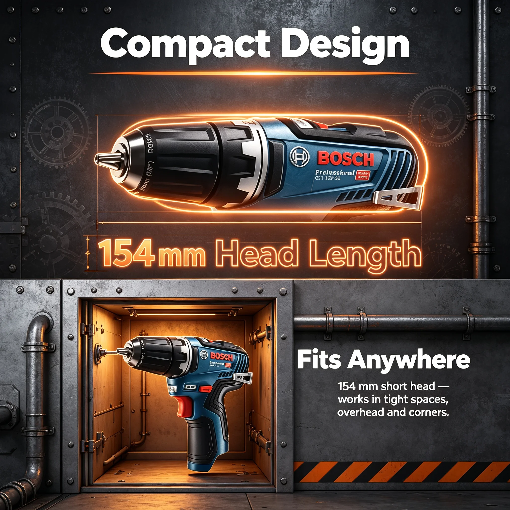 Bosch GSR12V-35 12V Brushless Cordless Drill Driver/Screwdriver Li-Ion Battery Professional Electric Power Tool