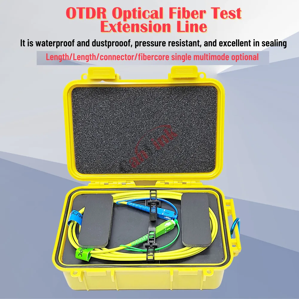 Fiber Optical Launch Cable Box OTDR Blind Zone Eliminator SC-SC APC SC/UPC-SC/APC SM 1310/1550nm Test Extension Line