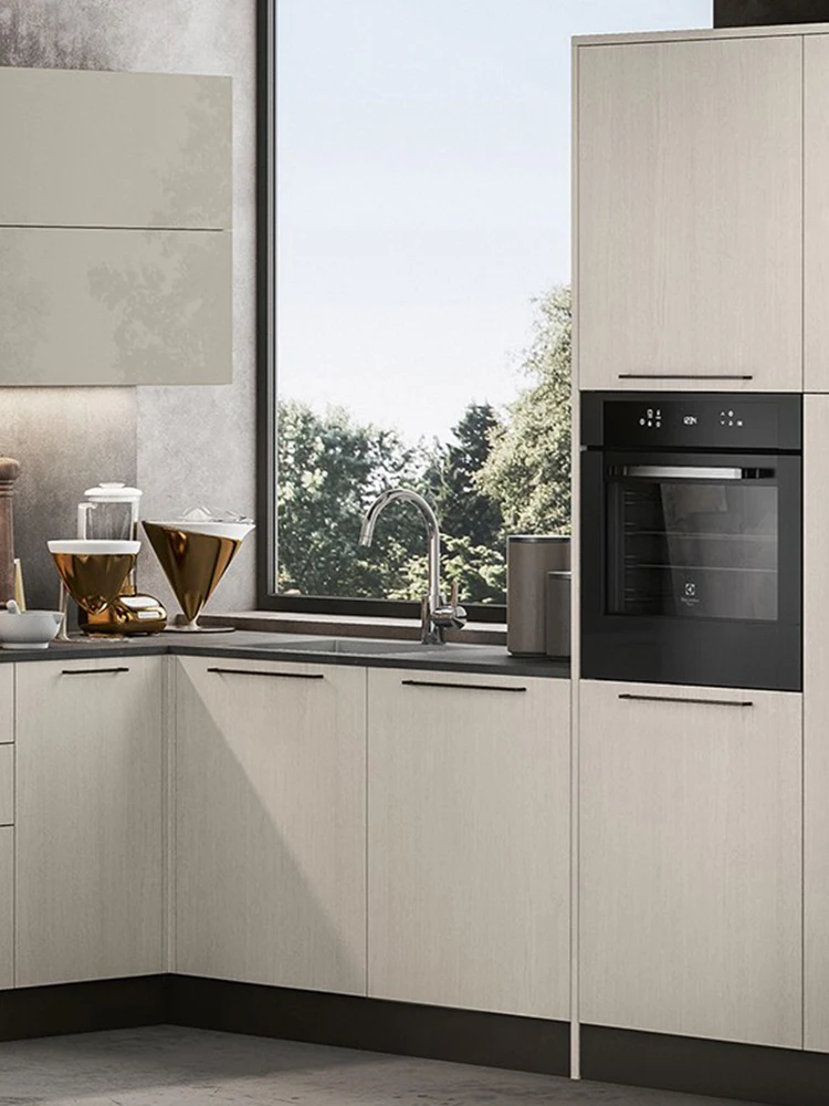 CBMMART Customized Kitchen Cabinets Classic Italy Style Wooden Cabinet