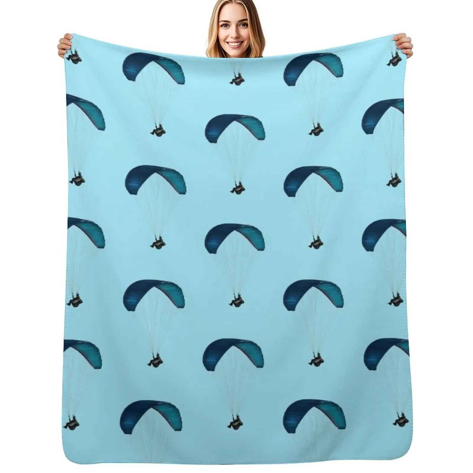 paraglider Throw Blanket Travel Bed linens Soft Plush Plaid wednesday For Decorative Sofa For Baby Blankets