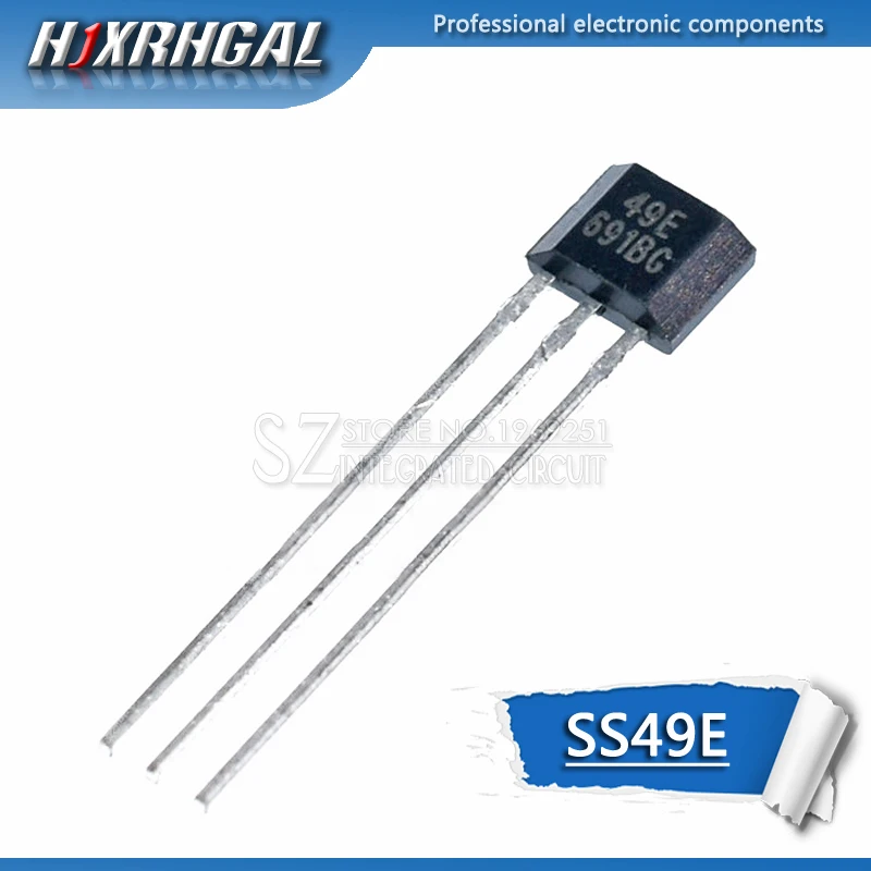 10pcs SS49E 49E Hall element OH49E Hall sensor Hall Effect Sensor