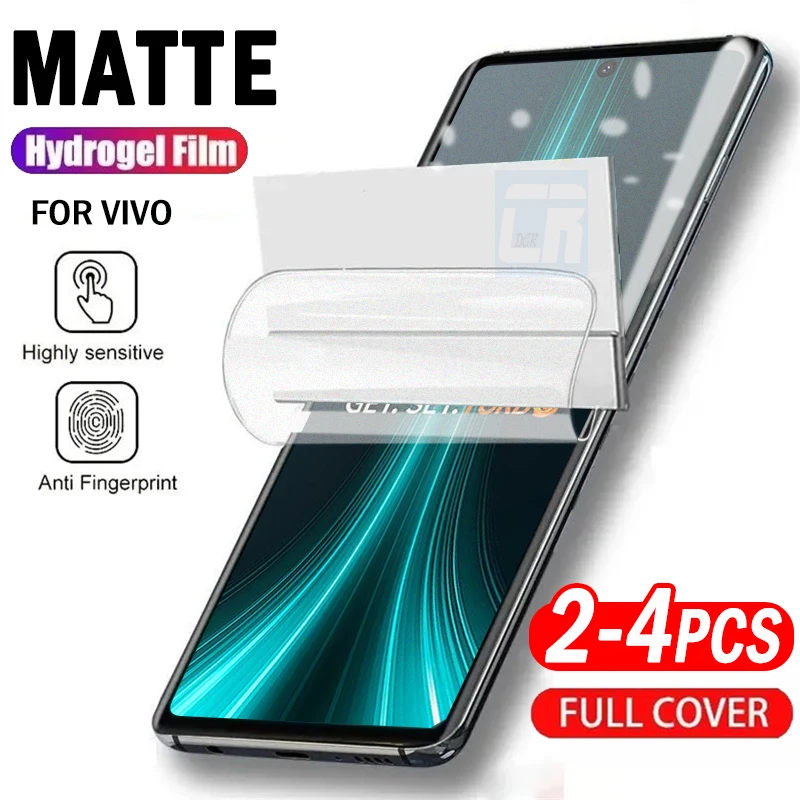 

Anti fingerprint Matte Full Curved Hydrogel Film for Vivo T4 T3 Ultra T2 T1 Screen Protector iQOO 12 11 10 9 8 Pro Frosted Film