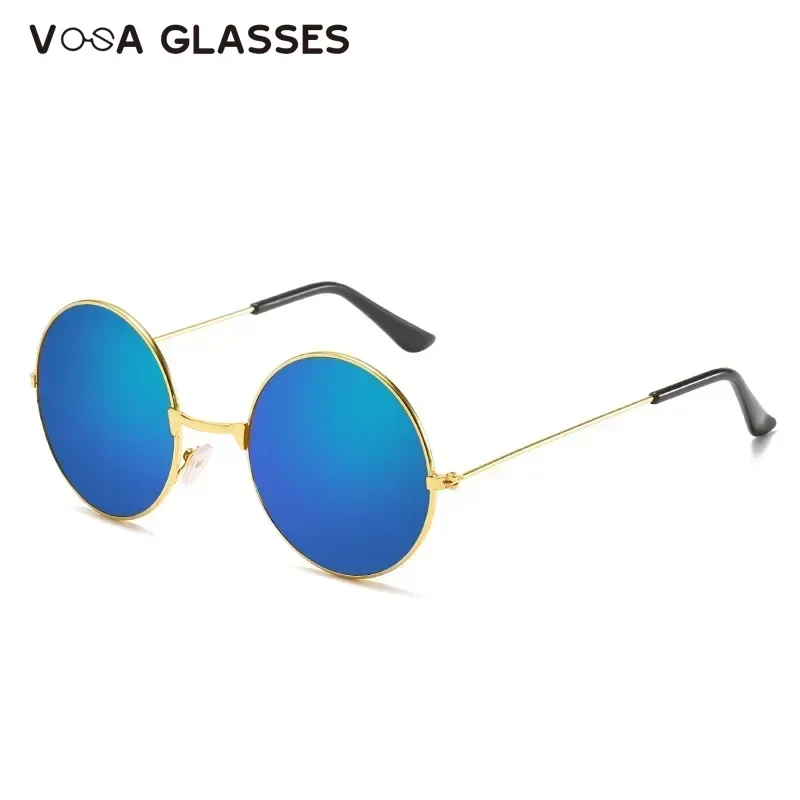 Popular Fishing Leisure Round Metal Men Sunglasses Retro Vintage Sunglasses for Men Women 2023 Fashion Eyewear Sun Glasses UV400