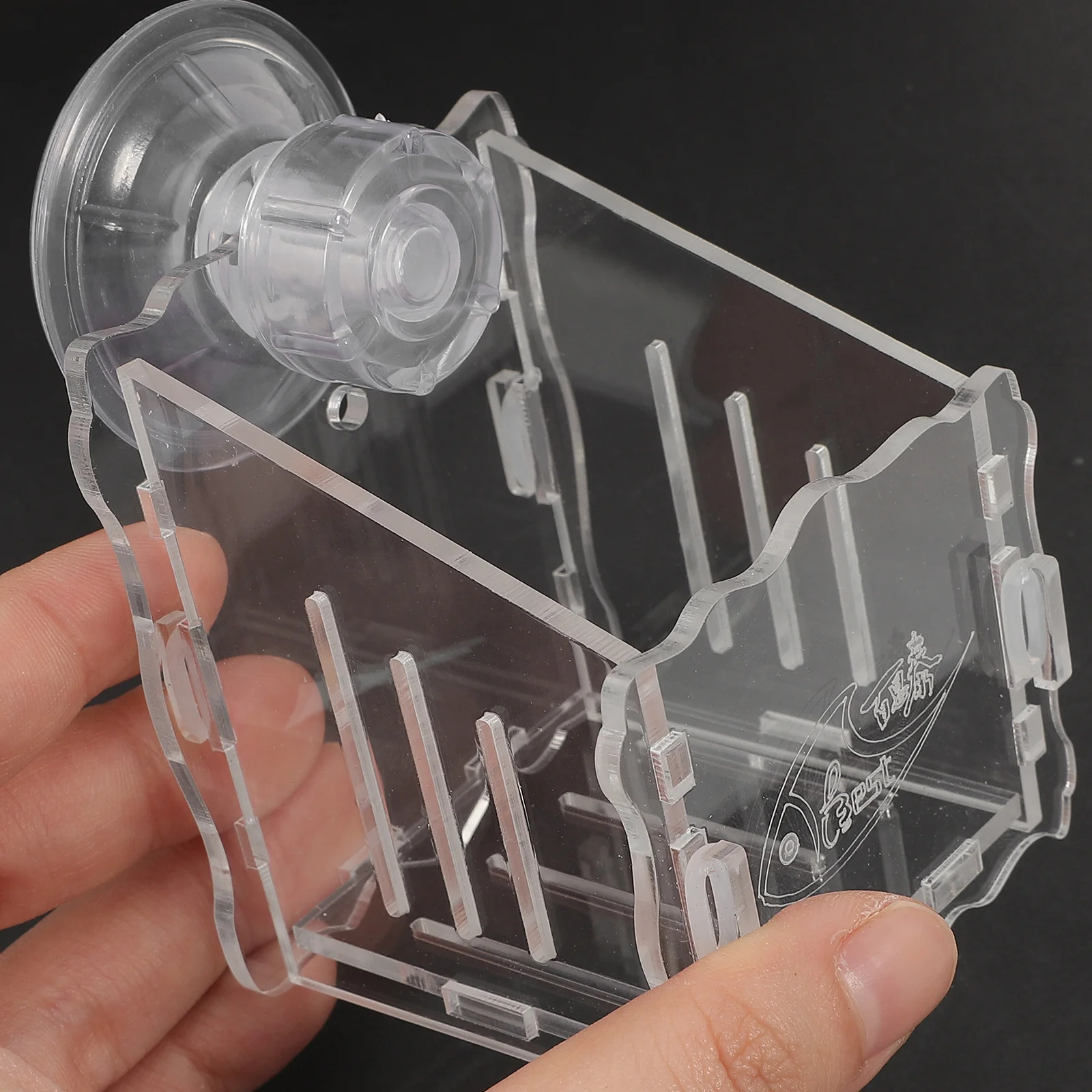 Wall Mounted Plant Holder Aquarium Transparent Breeding Cup For Water Plants Freshkeeping Planter With Suction Cup