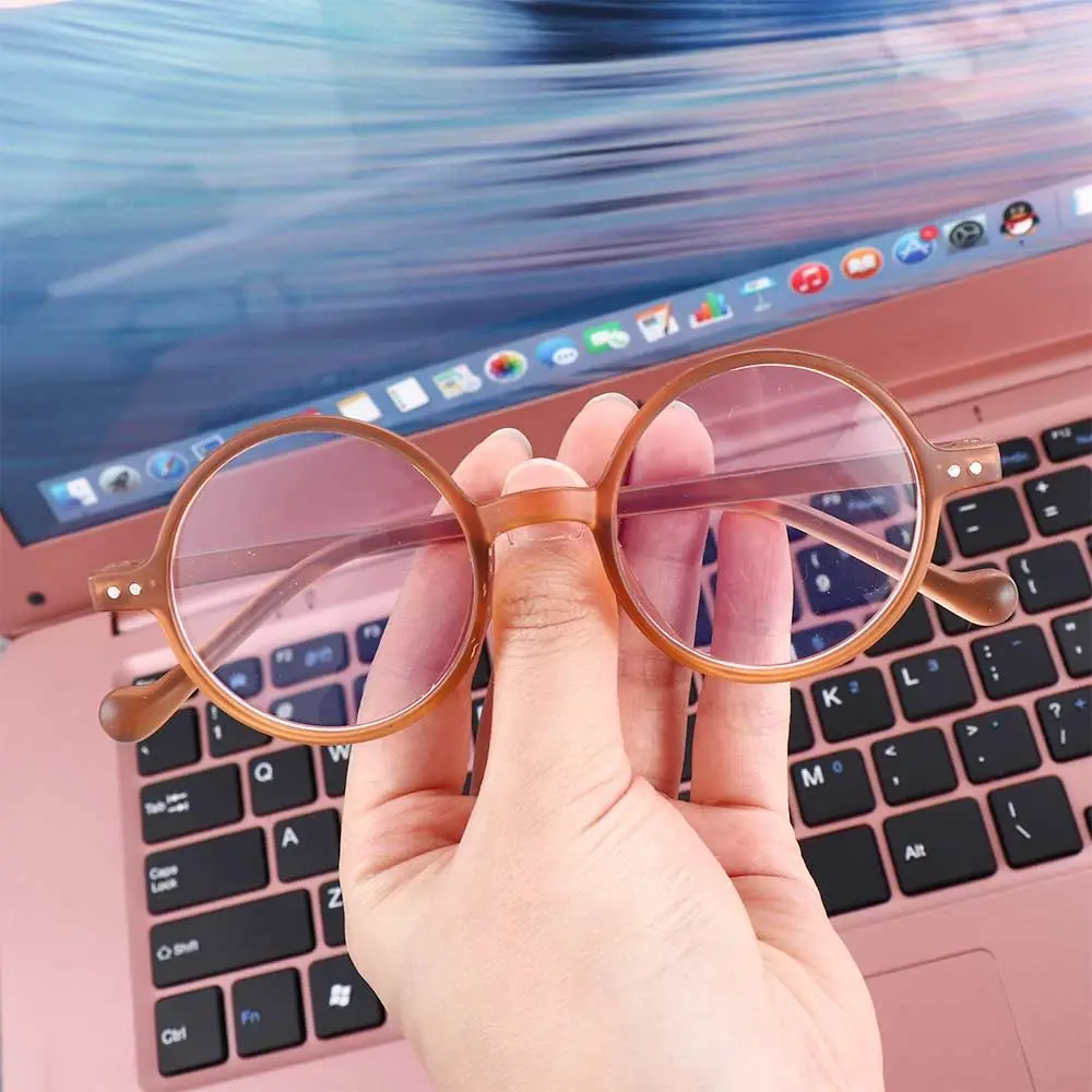 

For Resin Glass Reading Round Presbyopic Hyperopia Eyewear Glasses Computer Glasses