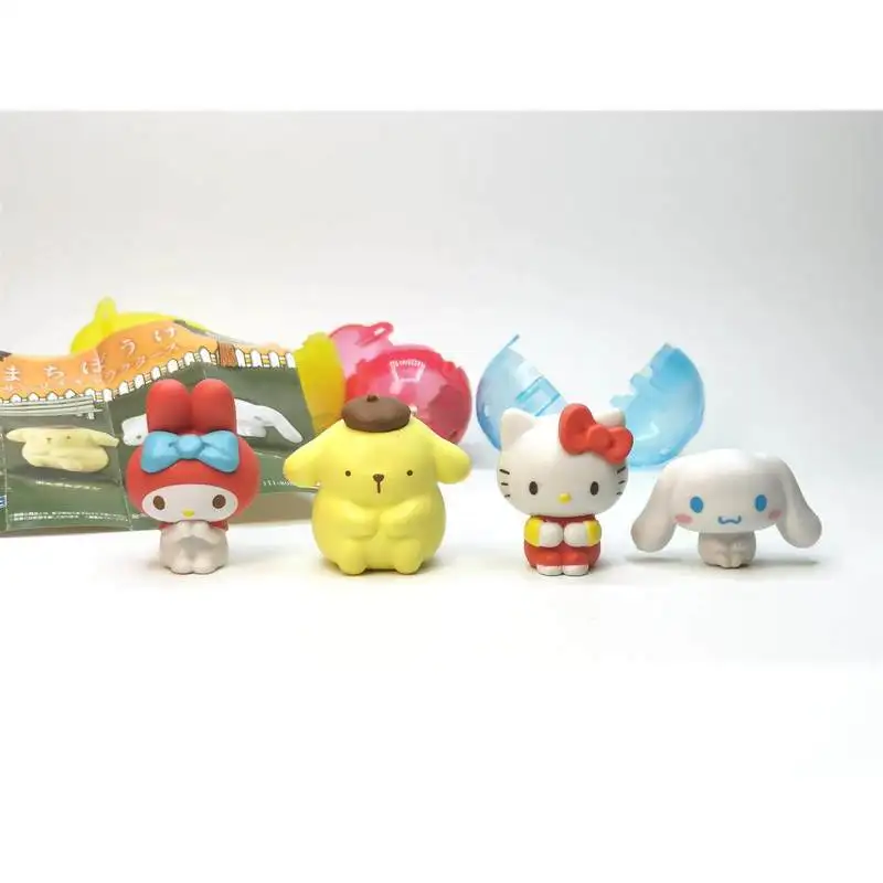 

New In Stock My Melody Pompompurin Kt Cat Cute Sitting Blind Box Toy Desktop Ornament As A Holiday Surprise Gift For Girls