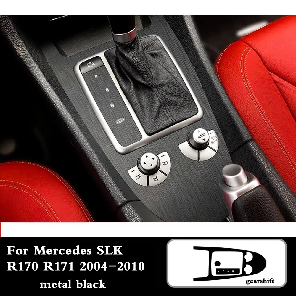 For Mercedes SLK R171 2004-2010 Car-Styling  Carbon Fiber Car Interior Center Console Color Change Molding Sticker Decals