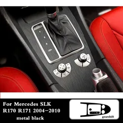 For Mercedes SLK R171 2004-2010 Car-Styling Carbon Fiber Car Interior Center Console Color Change Molding Sticker Decals