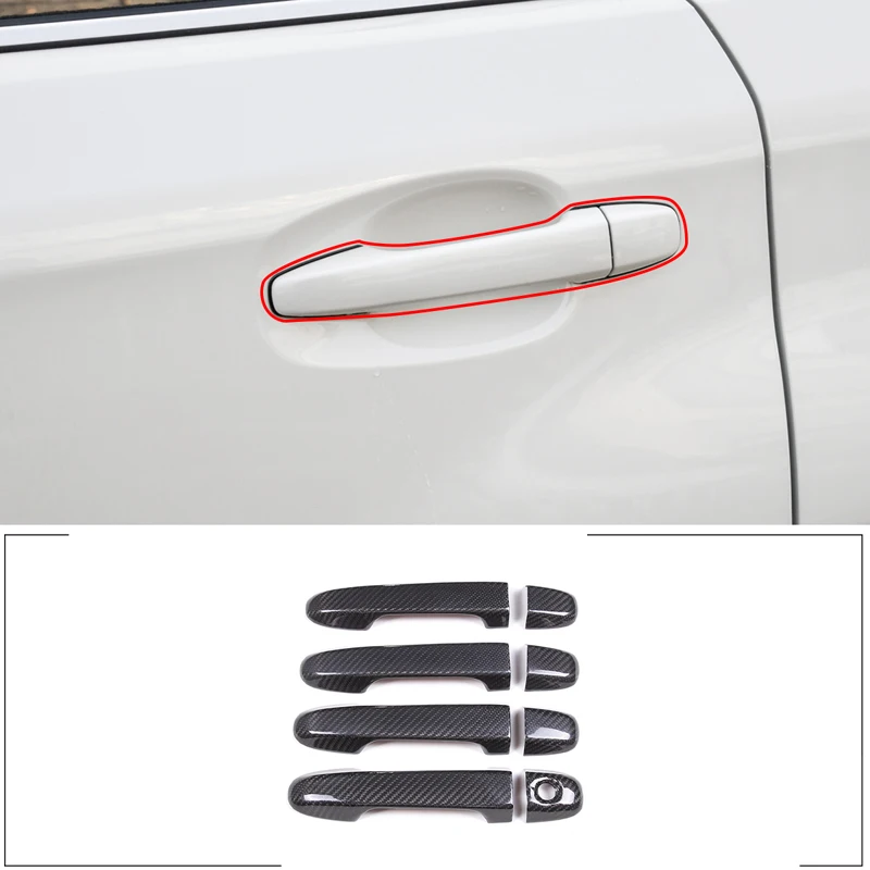 

For Subaru Forester XV 2022 Real Carbon Fiber Door Handle Cover Decorative Sticker Car Exterior Tuning Accessories