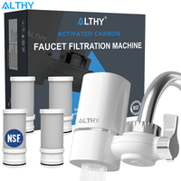 ALTHY Faucet Tap Water Filter Purifier System, Reduces Lead, Chlorine & Bad Taste NSF Certified 320-Gallon Kitchen