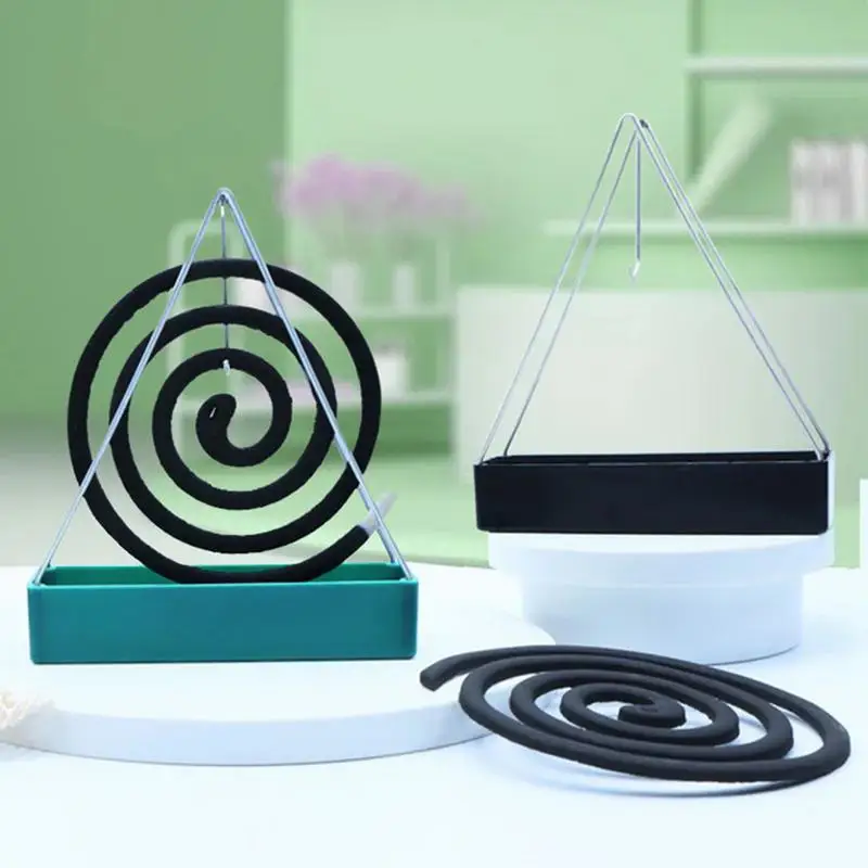 Iron Mosquito Coil Holder Incense Holders Coil Incense Burner Frame Modern Repellent Incense Rack Sandalwood Coil Holder black