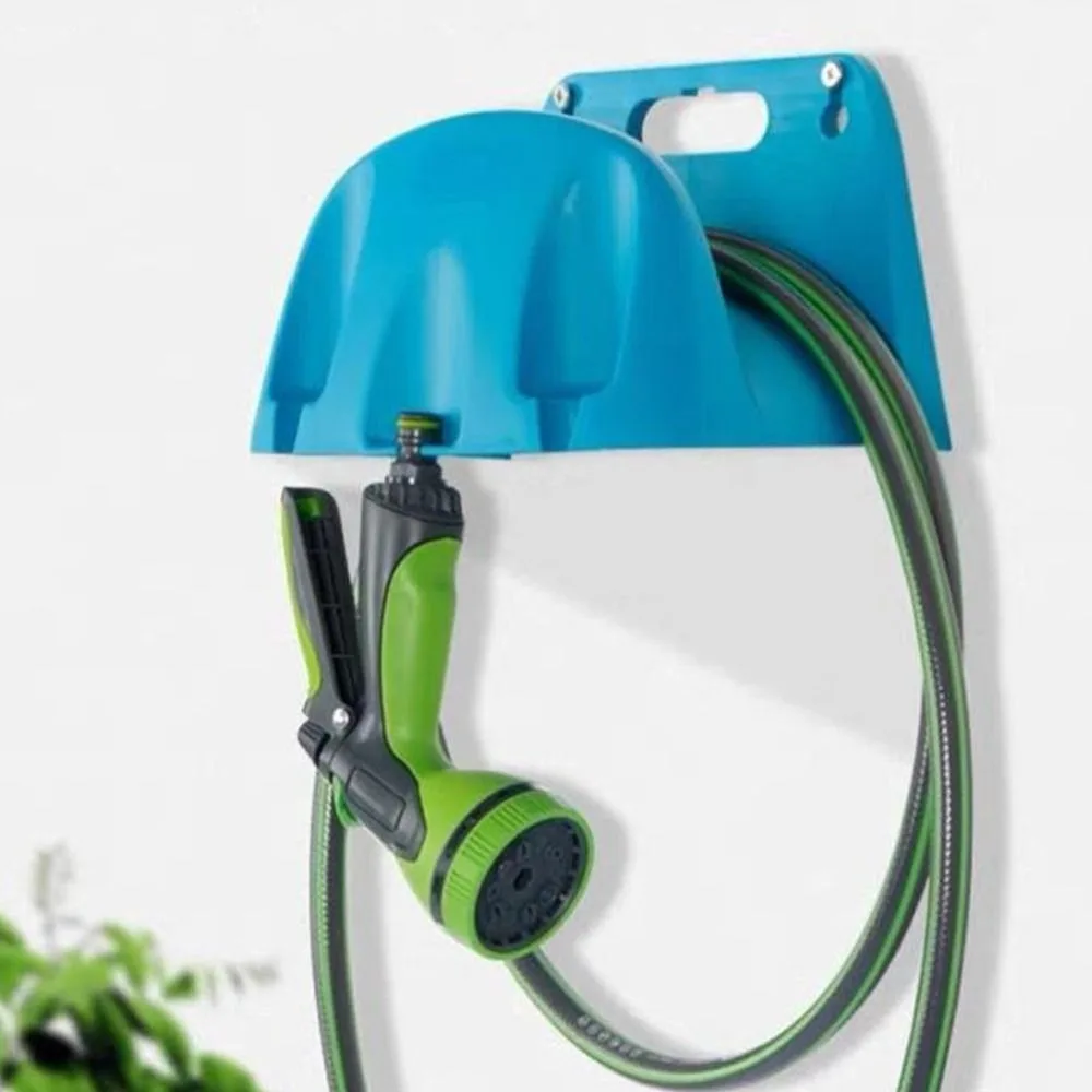 

Пластиковый настенный держатель для шланга, утолщенный портативный держатель для садового шланга, универсальные прочные крючки для шлангов, садовые инструменты