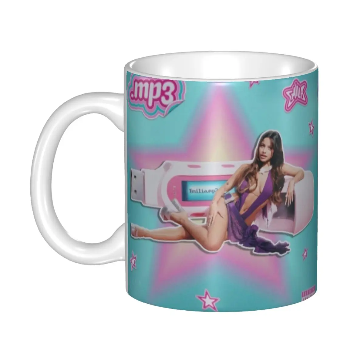 Argentine Singer Emilia Mernes Coffee Mug DIY Personalized Ceramic Tea Milk Mug Cup