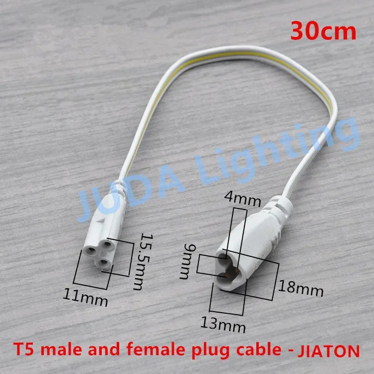 T4 T5 male female plug cable Power Cords  Extension Cords connection wire cable assemblies led tube electrical wire accessories