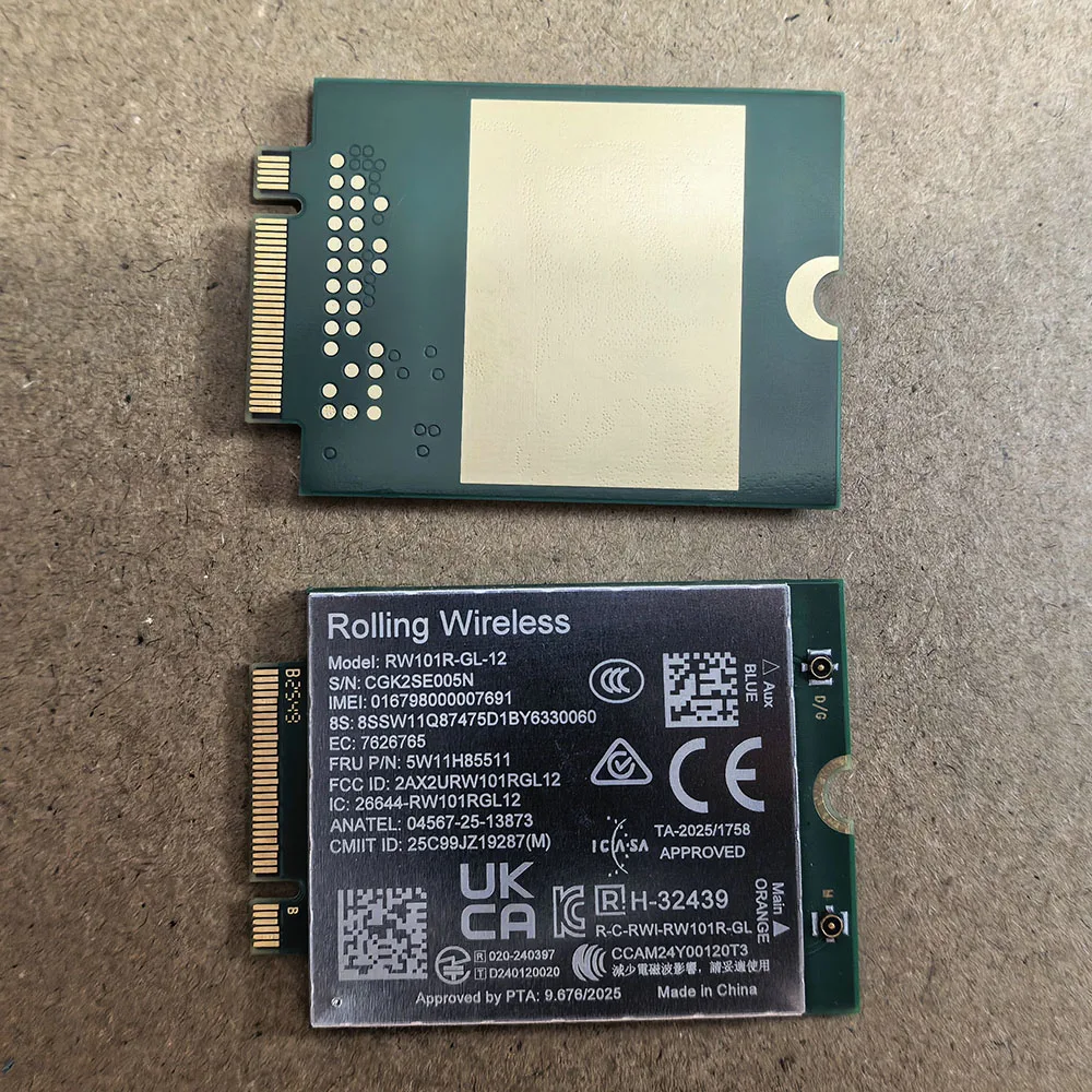 RW101R-GL-12 LTE CAT12 M.2 Module FRU 5W11H85511 SDX12 4G WWAN Card For Thinkpad L14 Gen 7 l16 Gen 3 Laptop
