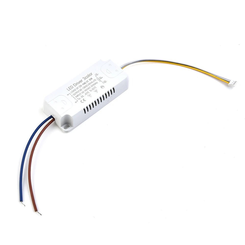 Imagem -05 - Adaptador de Cores Led Driver para Iluminação Led Transformador Não Isolado Ac165265v 8-24w 2040w 3050w 4060w 5070w