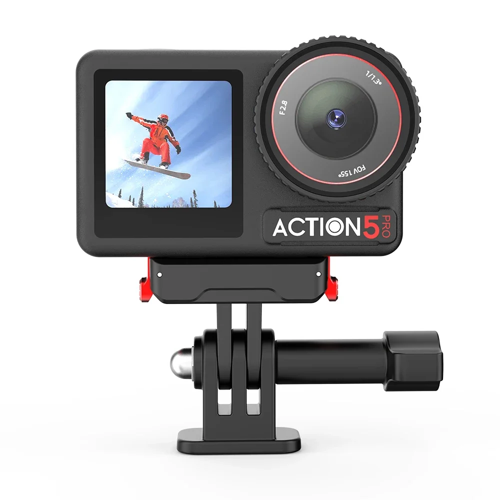 Flymile adaptador de montaje magnético para DJI Osmo Action3/4/5 Pro, Conector de soporte de extensión de liberación rápida, accesorios de cámara deportiva