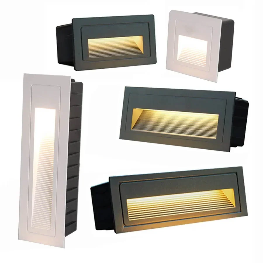 

3W 5W 10W Outdoor Waterproof LED Wall Lamps Recessed Wall Corner Light LED Embedded Step Stair Light for Balcony Garden Decor