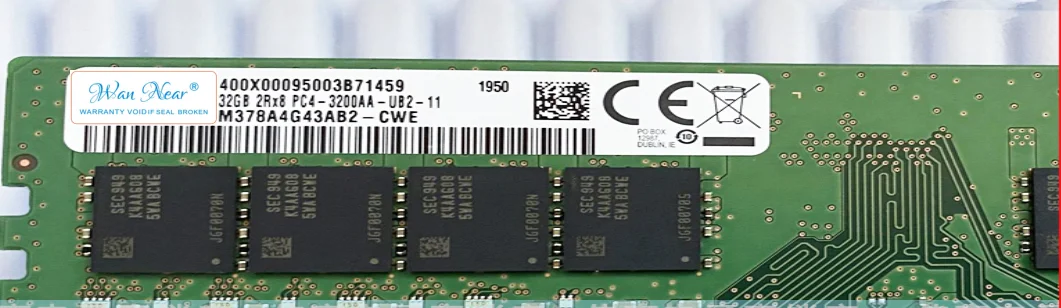 

For 32G 2RX8 PC4-3200AA-U DDR4 computer M378A4G43AB2-CWE