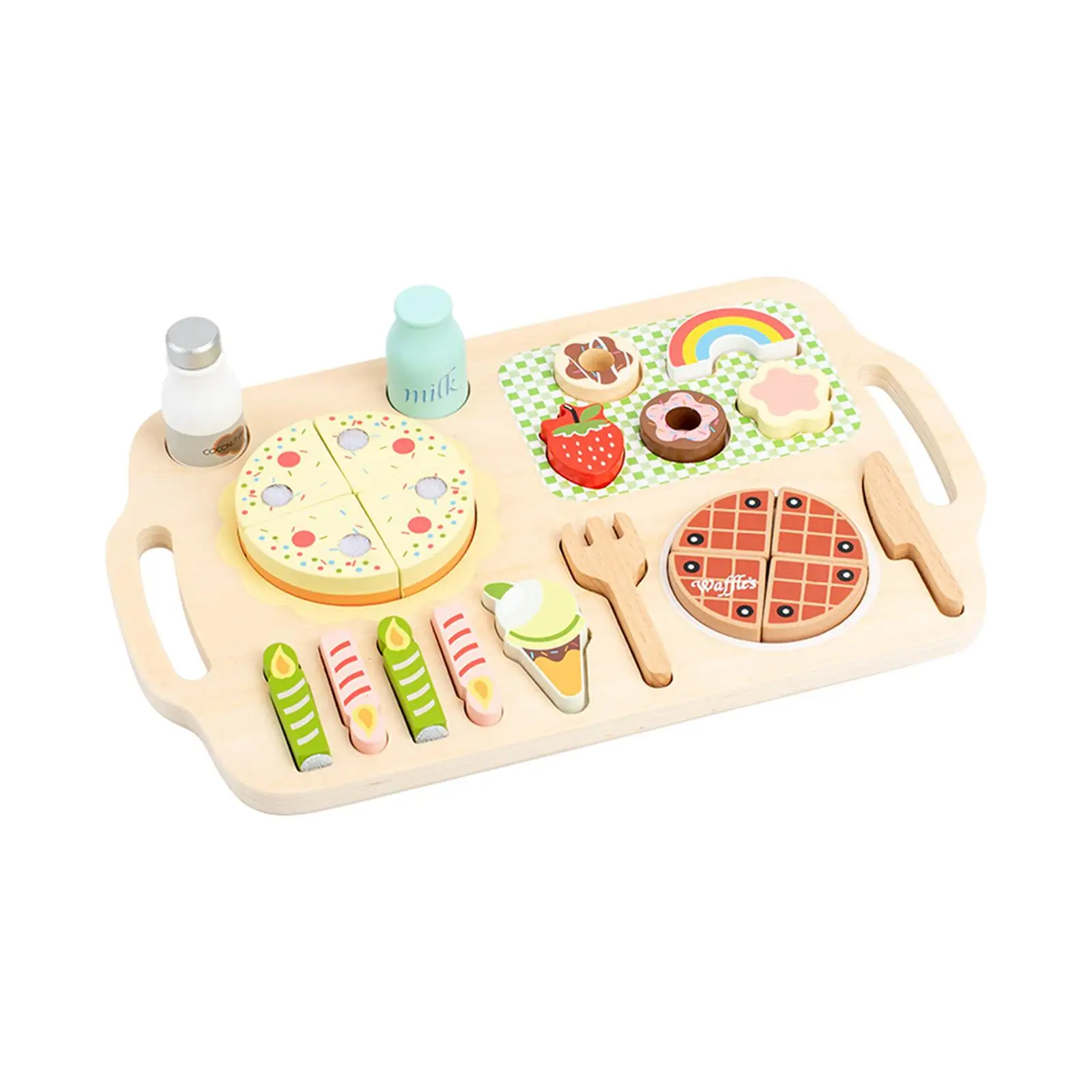 Kitchen Accessory Food Toys Pretend Play Food Set Early Learning Cutting Play Food Toy for Gift Crafts Party Favors Handcraft