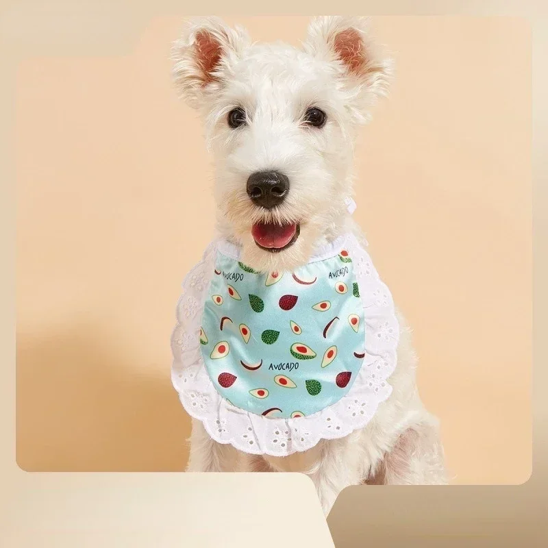 Dog Bandanas Fashion Puppy Triangular Bandage Print Cat Collar Adjustable Dog Neckerchief Cute Pet Bib Chihuahua Dog Accessories