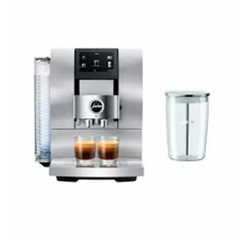 

seg Newly Z10 Fully Automatic Coffee Machine Aluminum White with Glass Milk Container