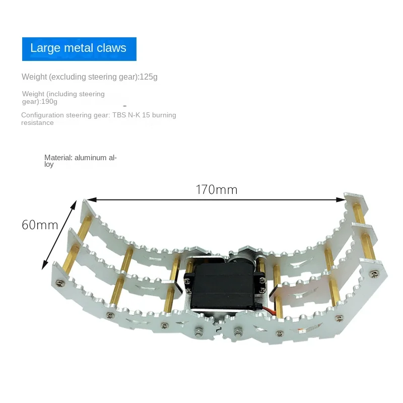 Pinza manipuladora de plástico para Robot Arduino, brazo de pinza mecánica para brazo robótico STM32, Kit de bricolaje, MG996