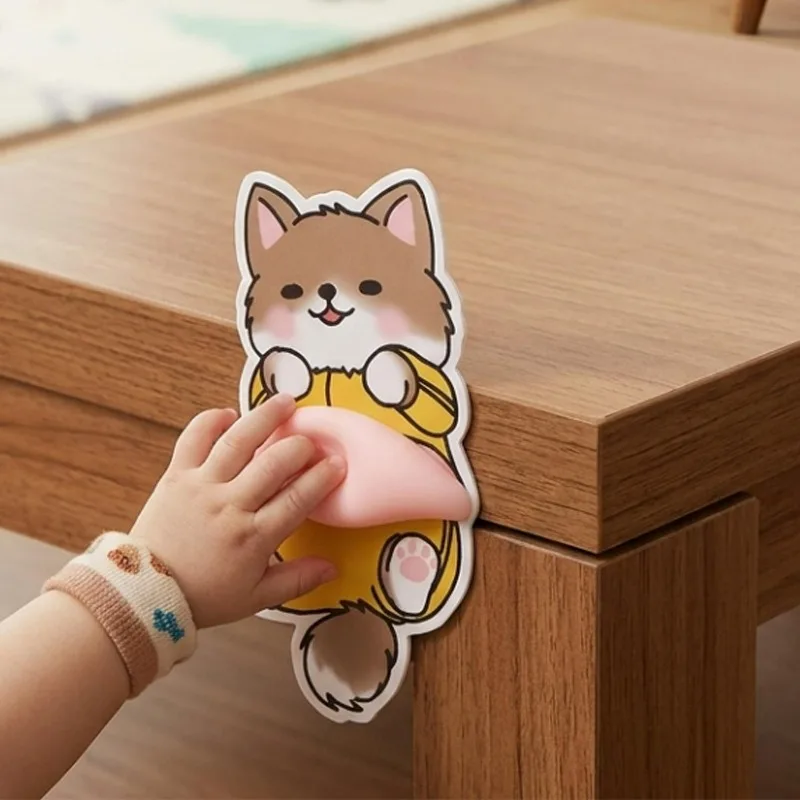 1/10pcs Silicone Anti-collision Sticker Kawaii Cat Pig Belly Stickers Self-Adhesive Bubble Sticker for Home Desk Decoration