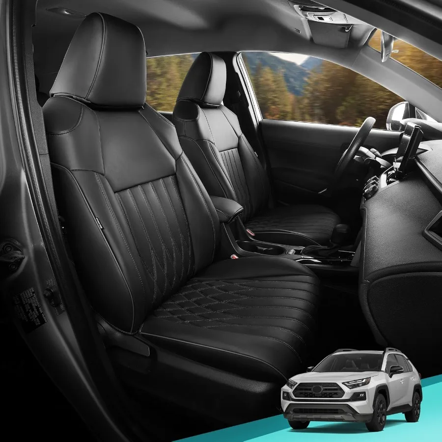 

Чехлы на сиденья RAV4 для RAV 4 2019 2020 2021 2022 2023 2024 2025 LE XLE Limited XLE Premium, не для гибридного кожаного чехла на автомобильные сиденья