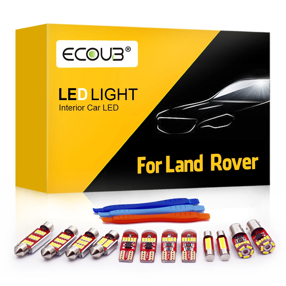 

Full LED Interior Light Kit for Range Rover Sport Evoque Discovery 2 3 Freelander LR2 LR3 LR4 Dome Trunk Light Canbus Package