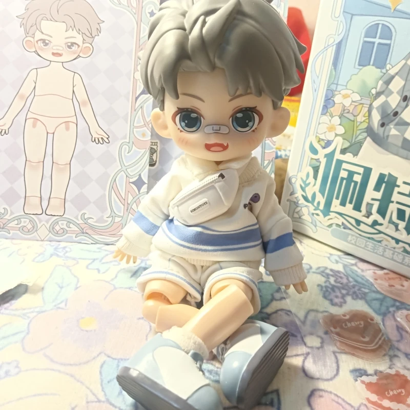 Genuine Peetsoon Blind Box Male Classmate Series Action Figure 1/12 Bjd Obtisu1 Dolls Mystery Box Guess Bag Cute Decor Toys Gift