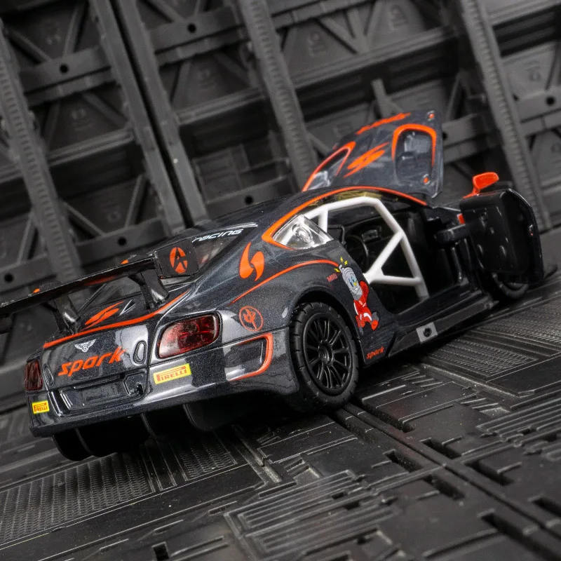 1:32 Bentley Continental GT3 Legierung Spielzeug auto Modell Rad Lenkung Sound und Licht Kinderspiel zeug Sammlerstücke Geburtstags geschenk