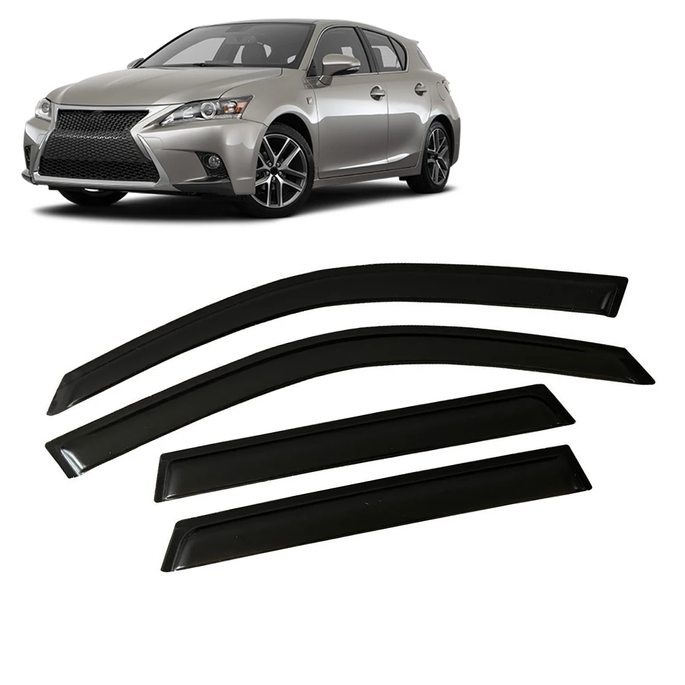 Window Visor for LEXUS CT ZWA10 2011 2012 2013 2014 2015 2016 2017 2018 2019 2020 2021 Weathershied Door Visor Wind Sun Rain