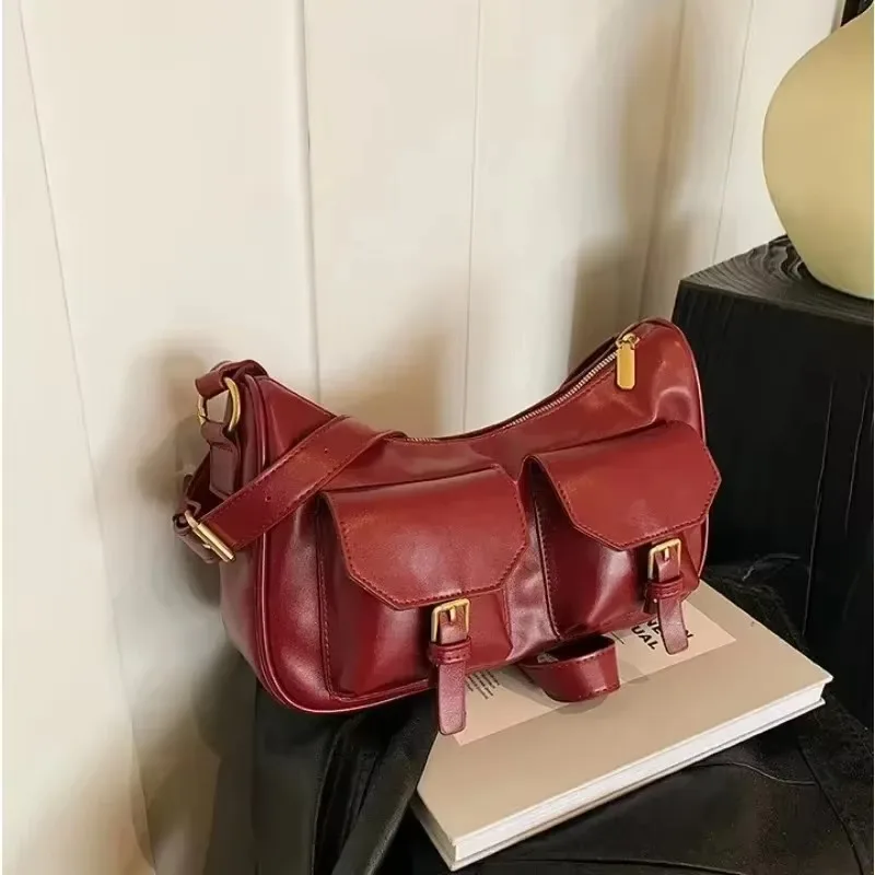 

Fashion PU New Shoulder Bags High Quality Sense of Luxury Classic Style Retro Crossbody Bags for Women 2025 Autumn Hot Sale