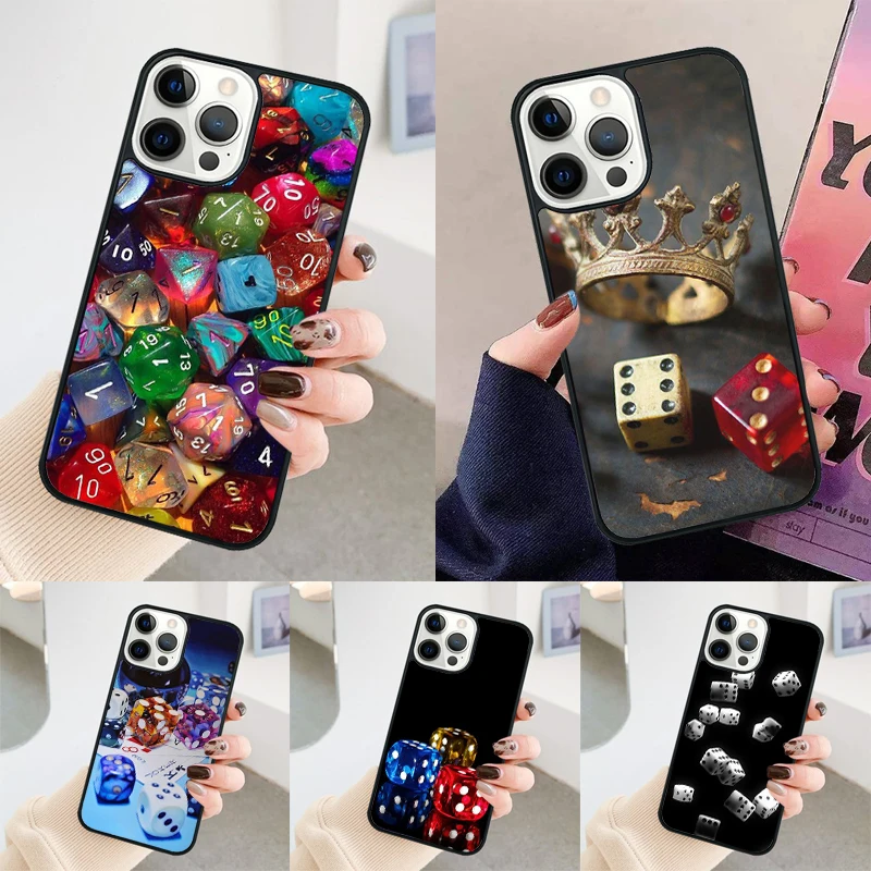 Lucky Dice phone case Cover For iPhone 14 15 16 Pro Max SE 2020 coque For apple 11 12 13 Pro Max Mini 7 8 Plus