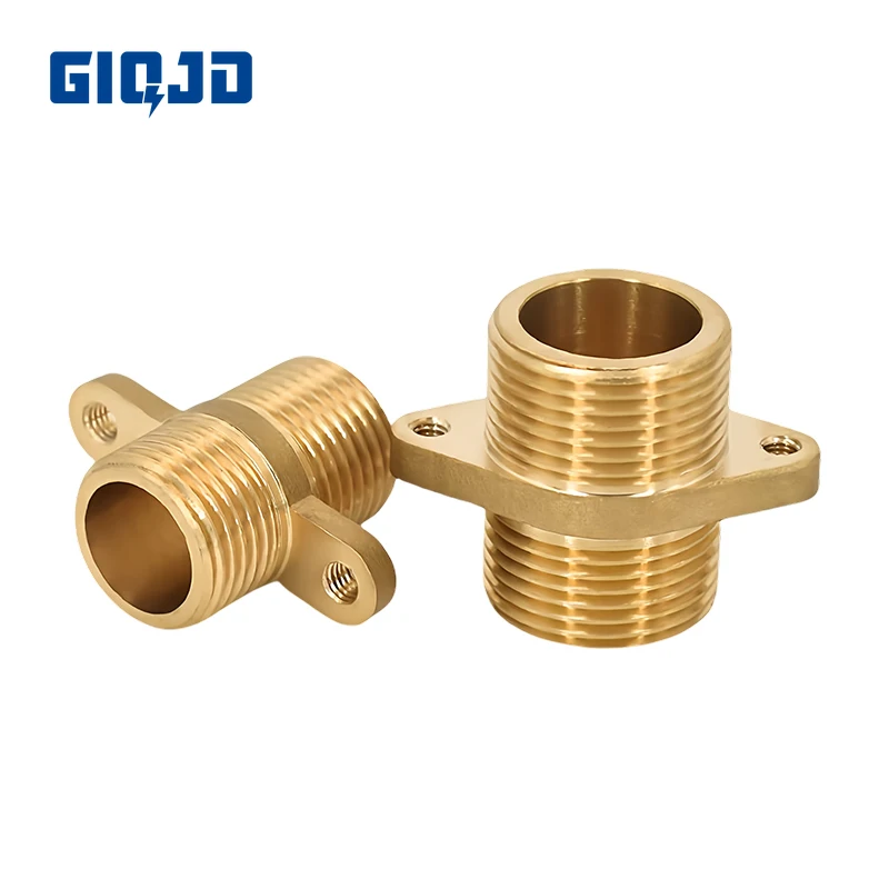 Brass Fixed Bracket Flange Nipple Joint 1/2 3/4 1