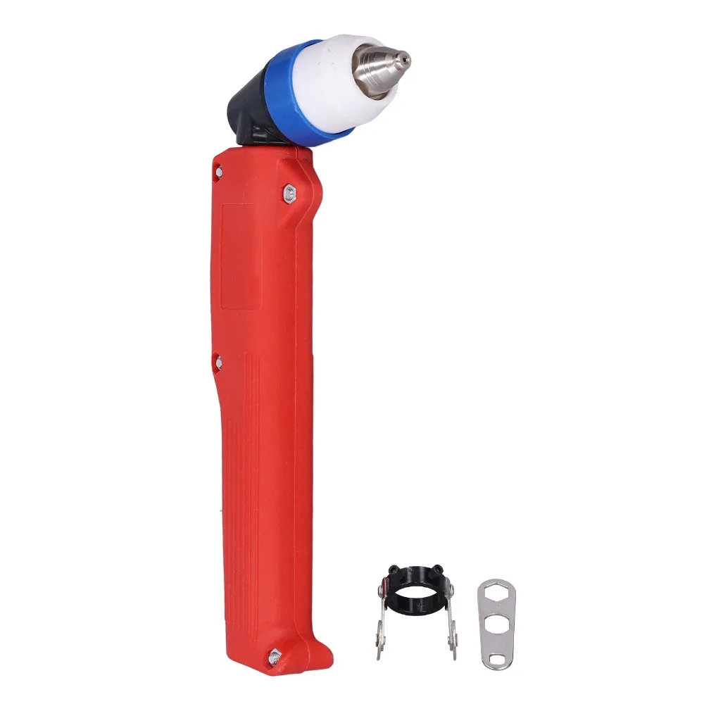 Brass Body Plasma Cutting Torch Head Curved Handle Guide Roller Welding Machine Accessories Nylon Handle Guide Roller Torch Head