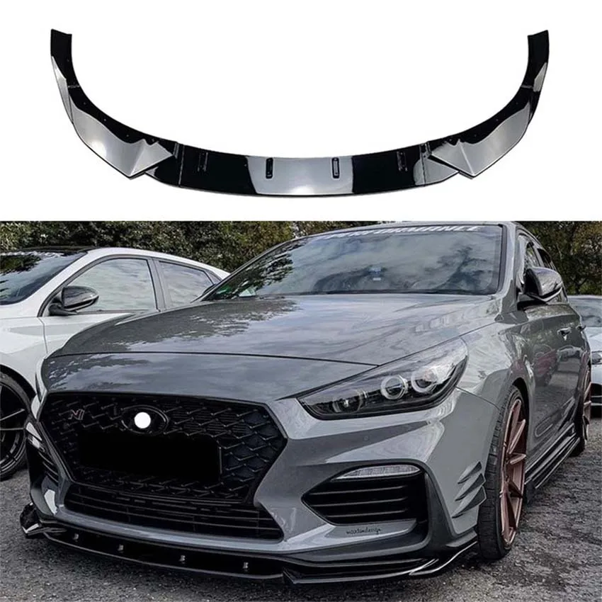 

For 2018 Hyundai I30N MK3 MK3.5 Front Bumper Lip Separator High-Quality ABS Material Protective Cover Spoiler Car Parts